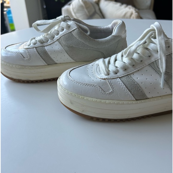 ZARA TRAFALUC WHITE PLATFORM SNEAKER - Picture 2 of 5